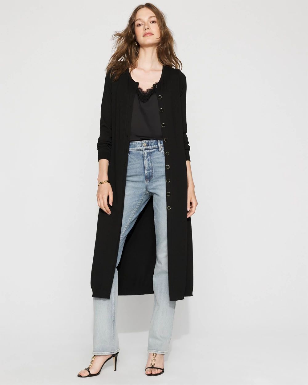 パンツ stein OVERSIZED LONG SLEEVE JUMPSUIT Long Sleeve Sheer Sleeve Jumpsuit | White House Black Market